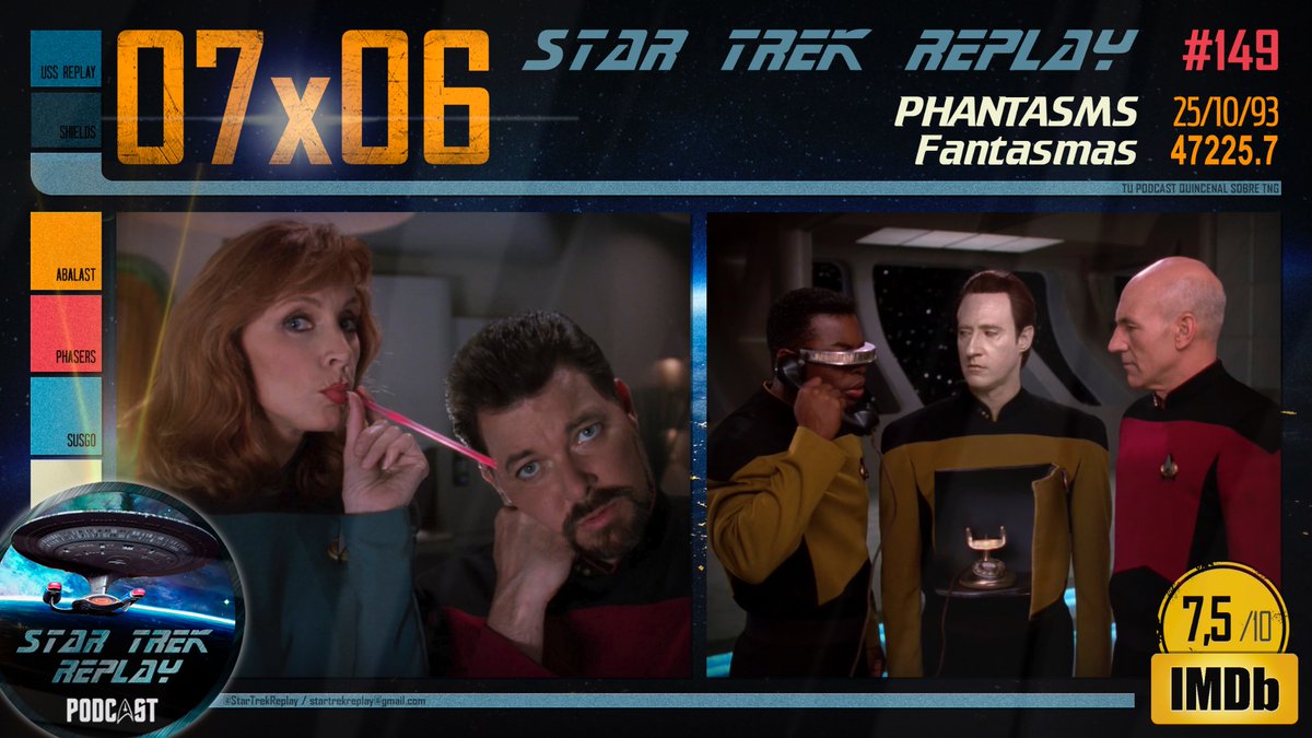 ‘Phantasms’ explora los sueños de Data al más puro estilo David Lynch con un resultado igual de extraño.
¿Una pesadilla de episodio?
Aquí lo resolvemos 👇
ivoox.com/star-trek-repl…