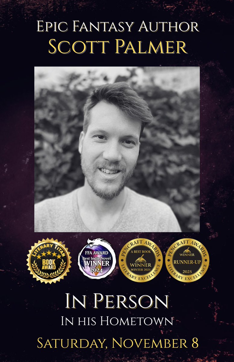 SPalmerAuthor's tweet image. Well this is fucking cool to see going up in the windows of my local bookstore. I&apos;ll be at Coles in Masonville Mall, London, Ontario signing books next weekend, Saturday, November 8 from 1-4pm.