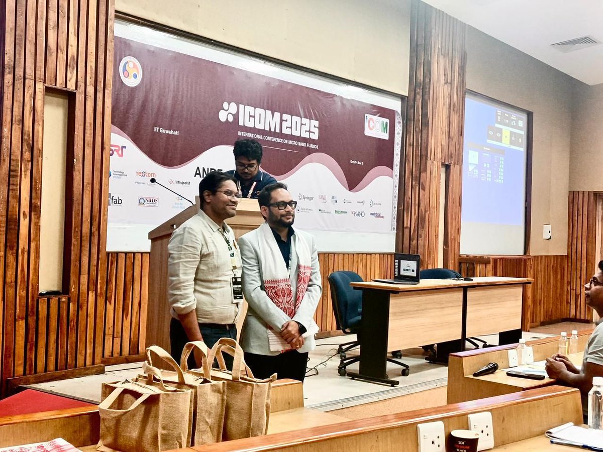 DSSImagetech's tweet image. We were delighted to participate in the International Conference on Micro Nano Fluidics (ICOM 2025)!  Our talk on “Integrating Vision and Flow: Where Microscopy Meets Microfluidics” added to the exciting exchange of ideas at the event.

#DSS #inspiredbytechnology #biotechnology