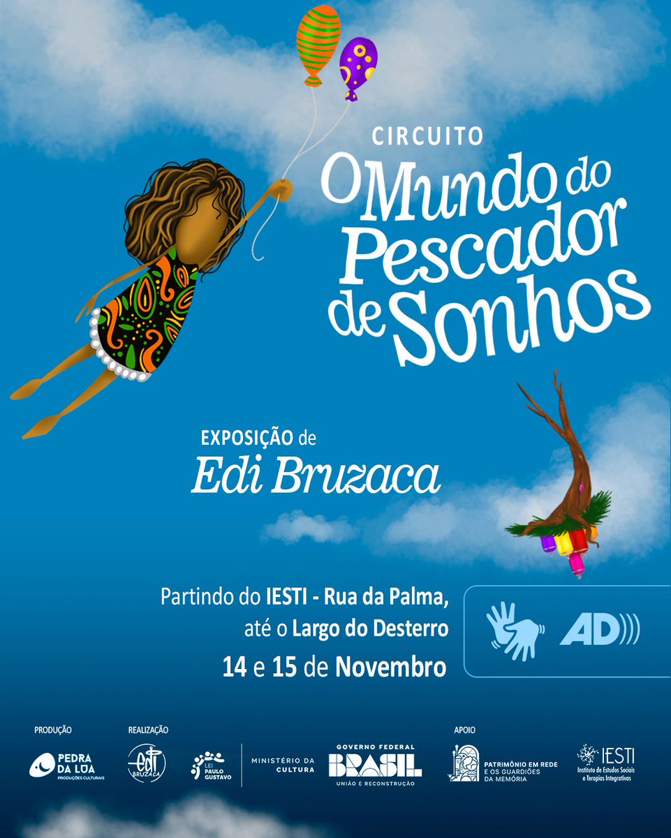 BruzacaEdi's tweet photo. Gente vem aí mais uma fase desse projeto que amo, O Mundo do Pescador de Sonhos, esse projeto nasceu em 2010, fiz a primeira exposição em 2019 e agora um novo formato, vai ser na rua para geral apreciar.
Dias 14 e 15 de novembro na rua da palma centro de São Luís. https://t.co/MIc2ZMc2rr