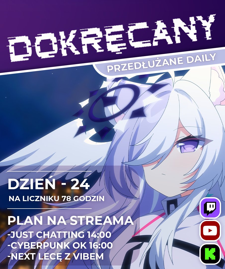 【Dokręcany - dzień 24】
Status - Chyba łapie mnie preziębionko T^T

#plvtuber #vtuberpl #poland #dokręcany