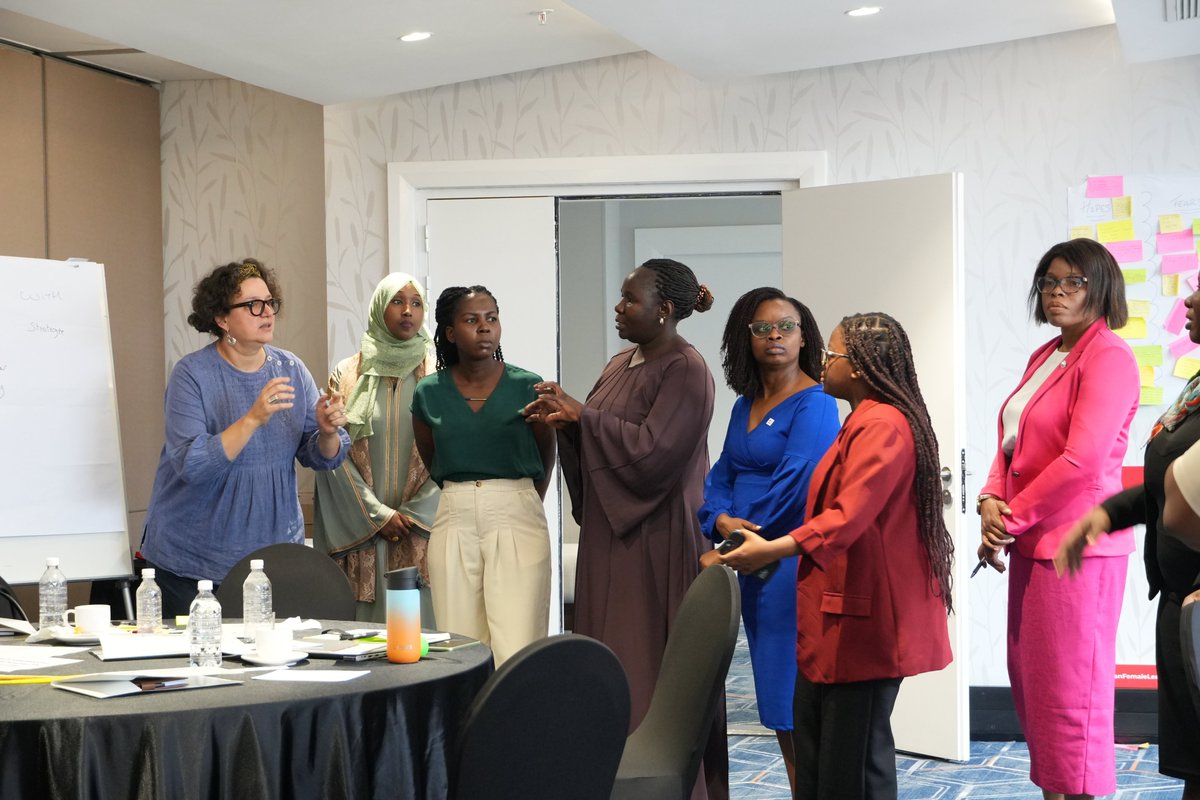 IFRCAfrica's tweet photo. Underway in Botswana; the Women Leadership in Humanitarian Context Workshop. Women leaders from across African National Societies are exploring feminist leadership, power and purpose in humanitarian Action.
 
#WomenInHumanitarianAction #WomenInLeadership https://t.co/Gc3LhvfvCa