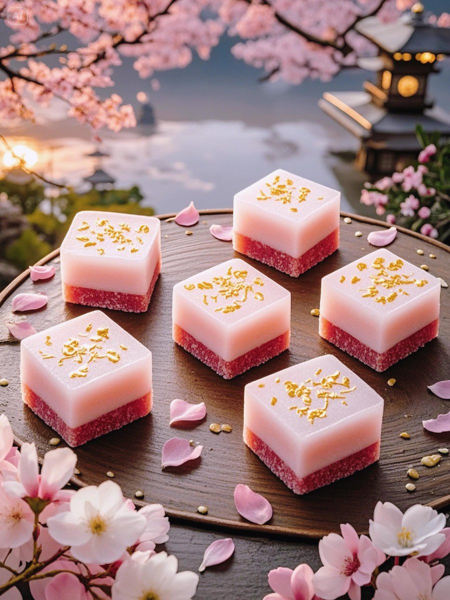 桜ゼリーのプチスイーツです