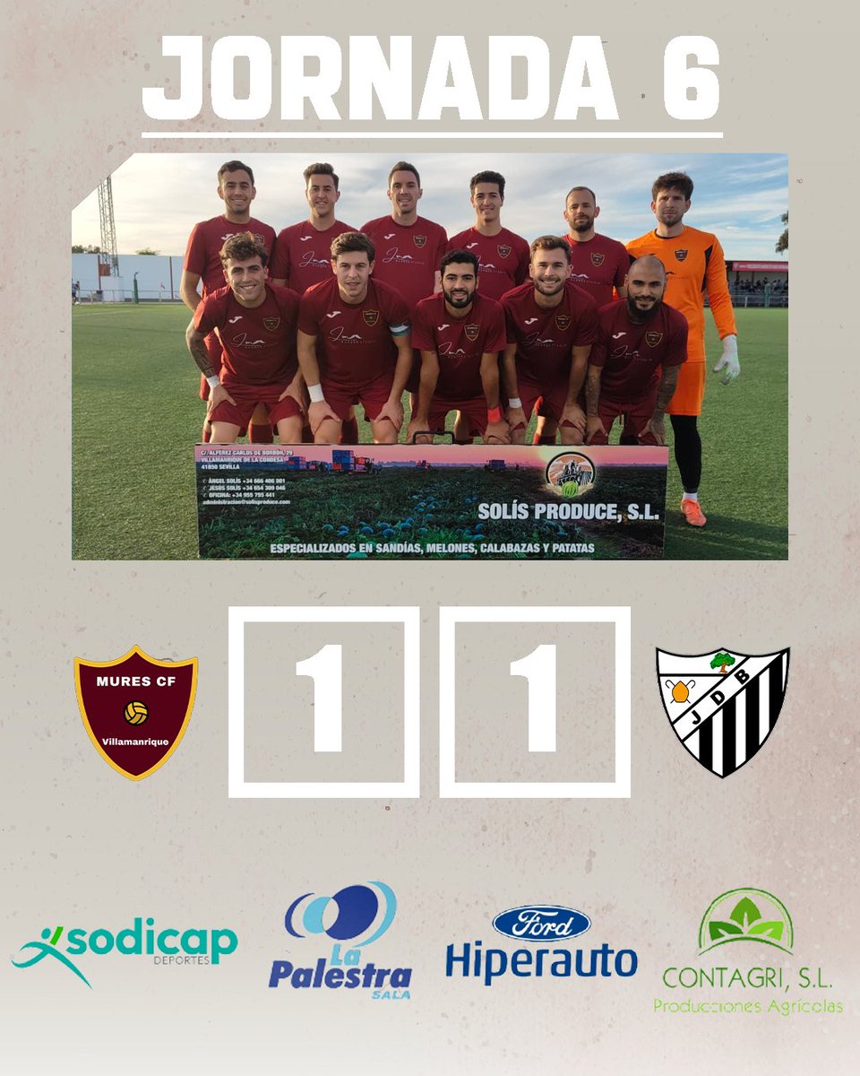 𝑹𝑬𝑺𝑼𝑳𝑻𝑨𝑫𝑶 𝑱𝑶𝑹𝑵𝑨𝑫𝑨 𝟔

𝘎𝘰𝘭𝘦𝘴:
Juan Ponce 90'

#UnEquipoUnaFamilia