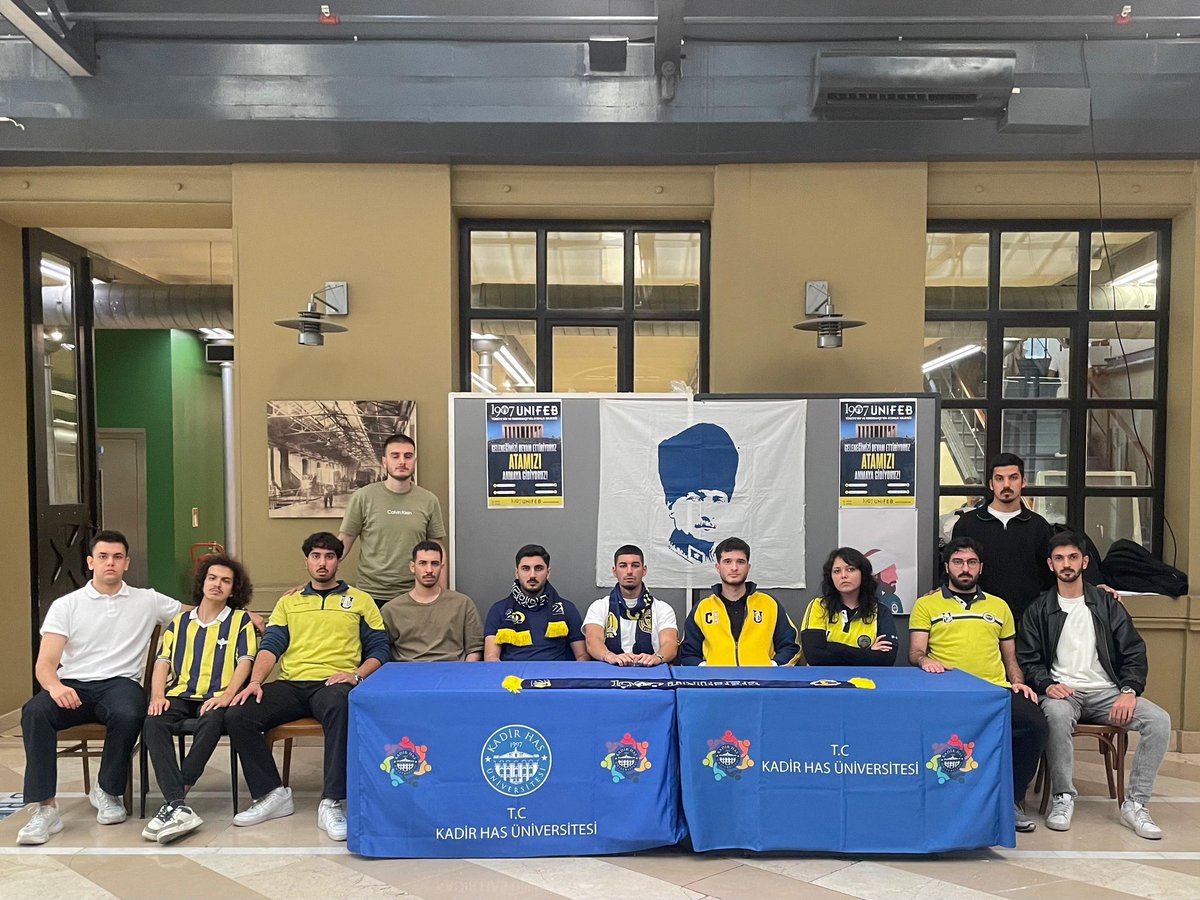 UFBKhas's tweet photo. 1907 ÜNİFEB Kadir Has Üniversitesi Örgütlenmesi olarak 8 Kasım tarihinde gerçekleştirilecek olan Anıtkabir ziyaretimiz için stant çalışmalarımıza Cibali Kampüsü A blokta devam etmekteyiz. Tüm arkadaşlarımızı bekliyoruz. https://t.co/tZqBi3BAot