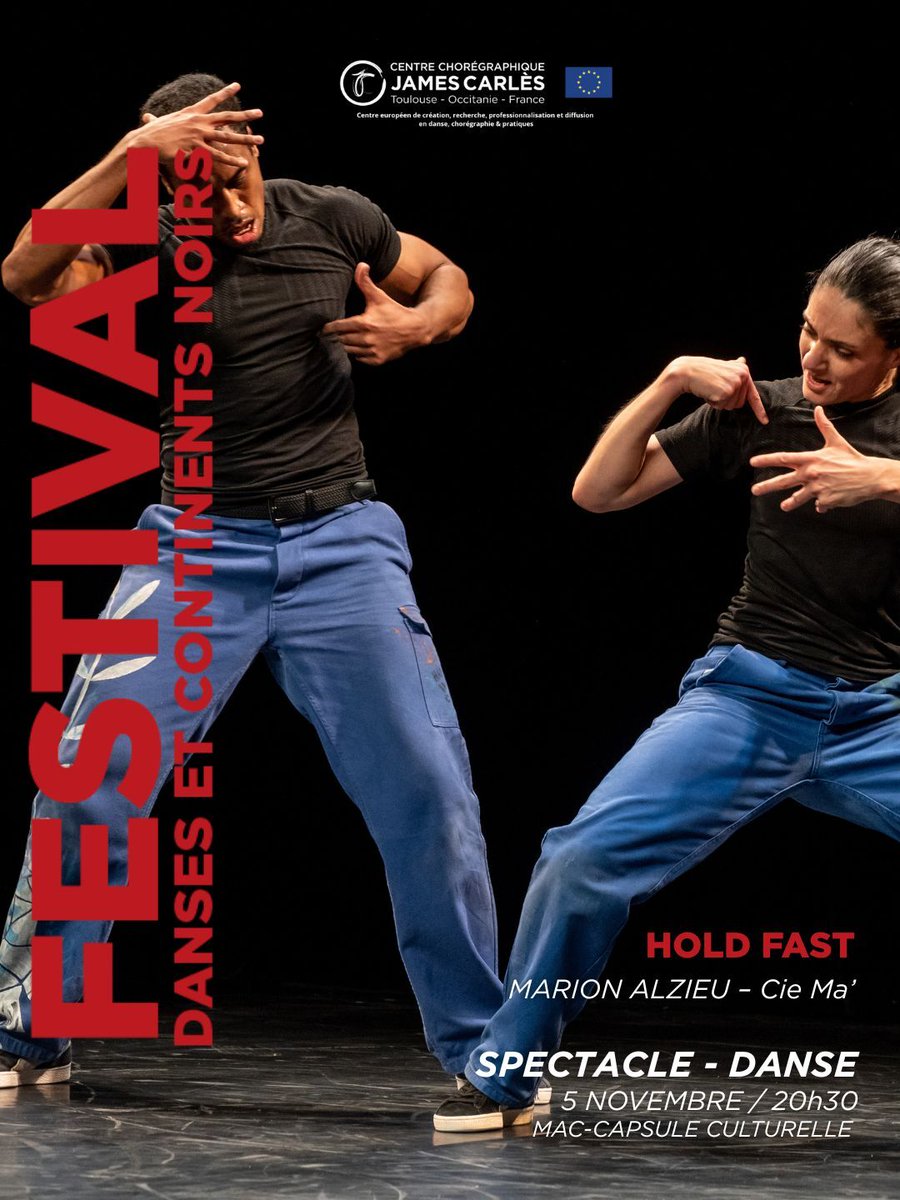 [ FESTIVAL DCN] #27 💫 
Le 5 novembre, venez découvrir le travail de Marion Alzieu avec son spectacle "Hold Fast". Inspirée par le KRUMP, elle retrouve dans cette danse une force brute et une rage de vivre. 
📍 5/11 à 20h30 au Mac Chapou <a href="/croustoulouse/">Crous de Toulouse-Occitanie</a> 
🎟 urlr.me/J3pvgy