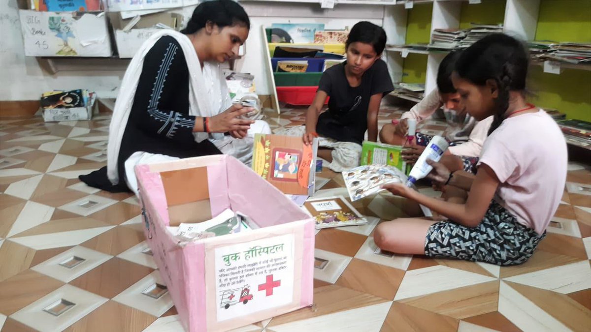 BansaLibrary's tweet image. Welcome to the Book Hospital of Bansa Library!

Every few weeks, something quietly magical unfolds on the floor of our library, not through new books arriving, but through old ones being cared for. Our librarians and young members sit together, tape and glue in hand, gently…