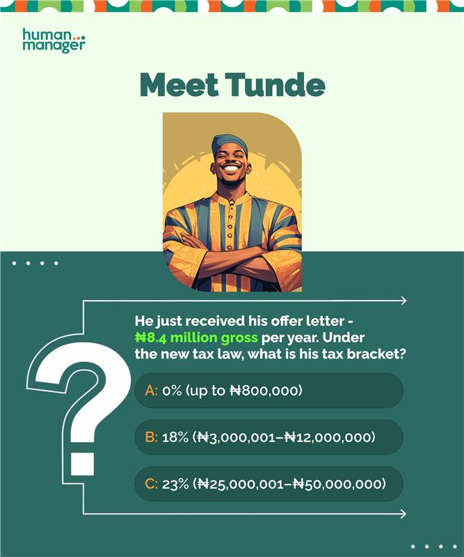 HumanManagerNig's tweet image. New week, new challenge!

Kick off your Monday with our quick quiz — how prepared are you for the tax changes ahead?

A, B, or C? Let’s see 👇🏽

#MondayMotivation #HumanManager #Money