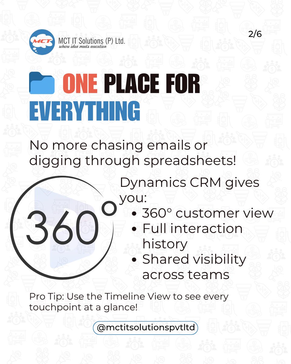 mctitsolutions's tweet image. Transform your #sales operations with #Microsoft Dynamics CRM. Centralize customer data, automate workflows, &amp;amp; boost team productivity - all from one connected platform. Work smarter, close faster, &amp;amp; simplify success.

Click here: linkedin.com/feed/update/ur…

#D365 #crm #automation
