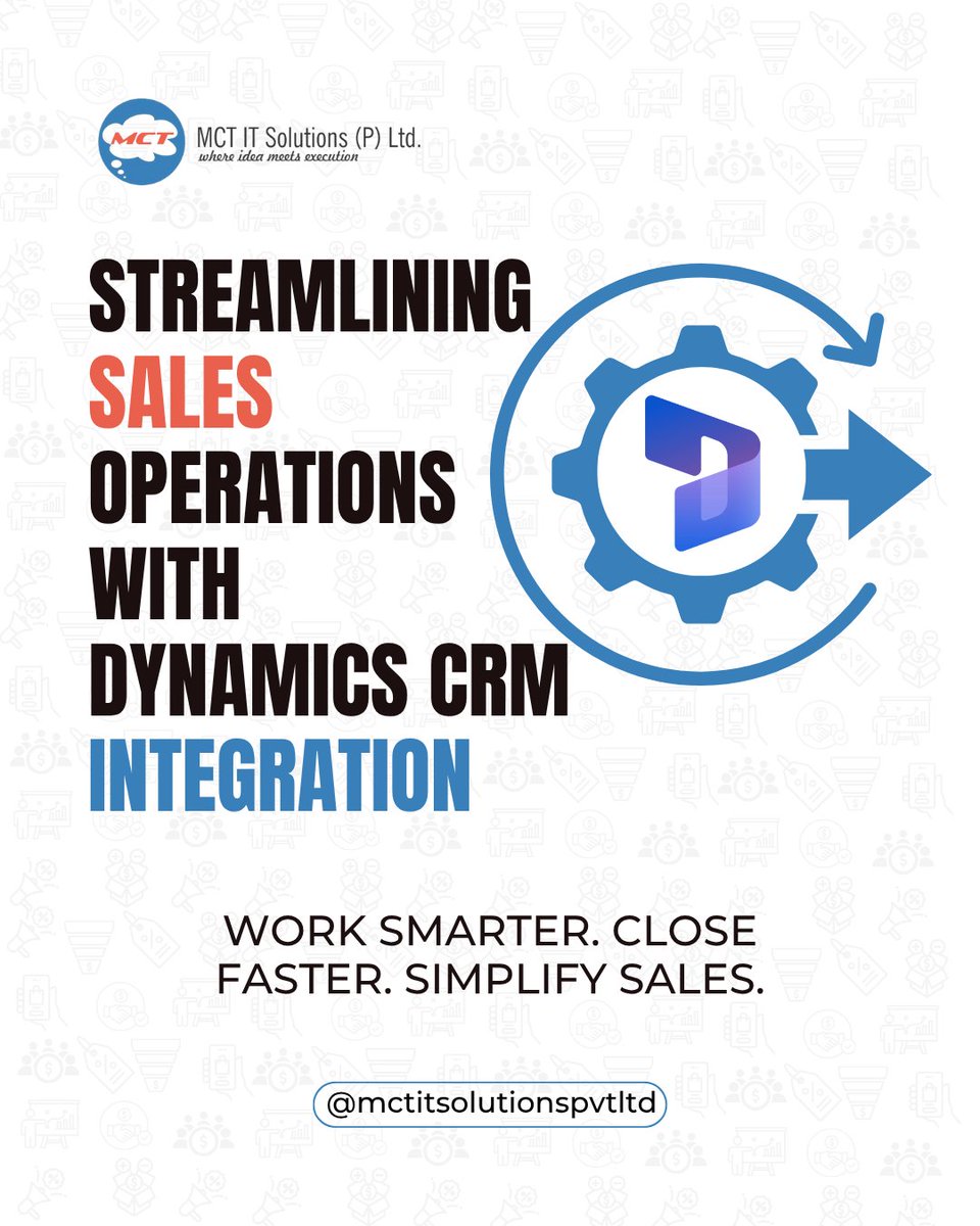 mctitsolutions's tweet image. Transform your #sales operations with #Microsoft Dynamics CRM. Centralize customer data, automate workflows, &amp;amp; boost team productivity - all from one connected platform. Work smarter, close faster, &amp;amp; simplify success.

Click here: linkedin.com/feed/update/ur…

#D365 #crm #automation