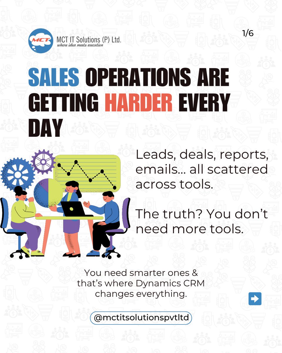 mctitsolutions's tweet image. Transform your #sales operations with #Microsoft Dynamics CRM. Centralize customer data, automate workflows, &amp;amp; boost team productivity - all from one connected platform. Work smarter, close faster, &amp;amp; simplify success.

Click here: linkedin.com/feed/update/ur…

#D365 #crm #automation