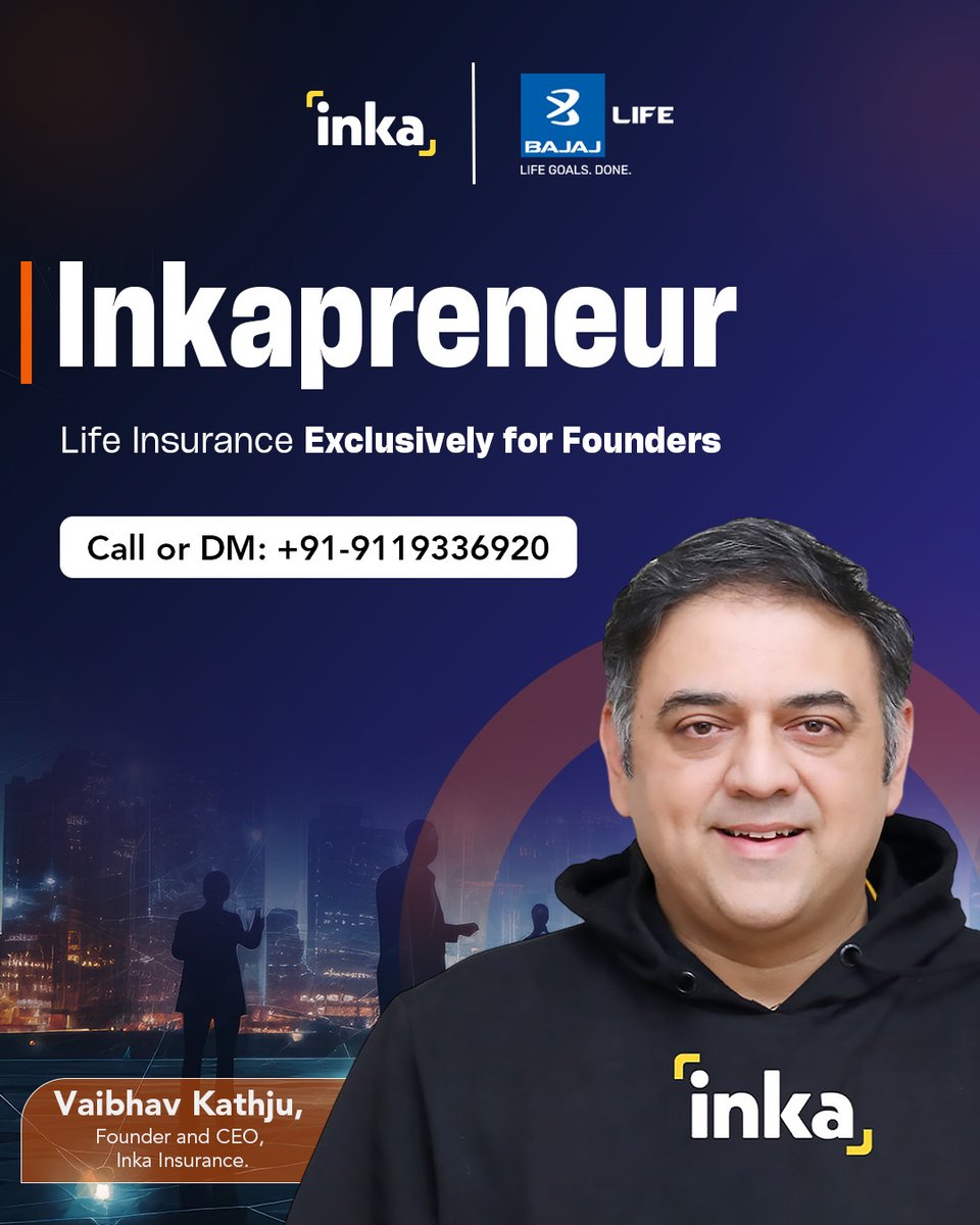Inkapreneur: Life Insurance Exclusively for Founders

As founders, we take big risks every day for our teams, investors, and vision.

But one thing we shouldn’t risk is our own financial security.

That’s why we built Inkapreneur, an exclusive life insurance plan for startup