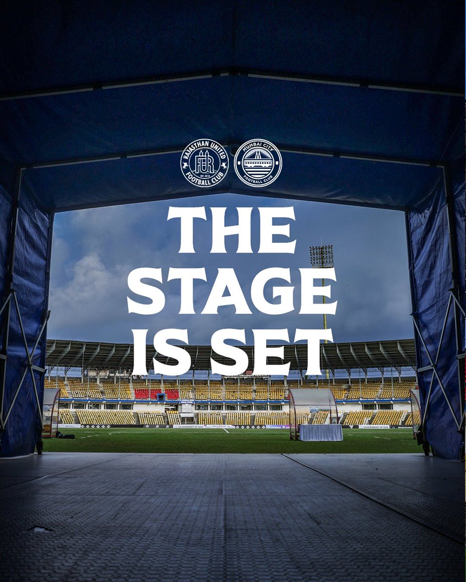 RajasthanUnited's tweet photo. Fatorda feels. Big night energy.๐ฅ๐
#RUFCvsMCFC #aiffsupercup25 https://t.co/lRDnmrReOV