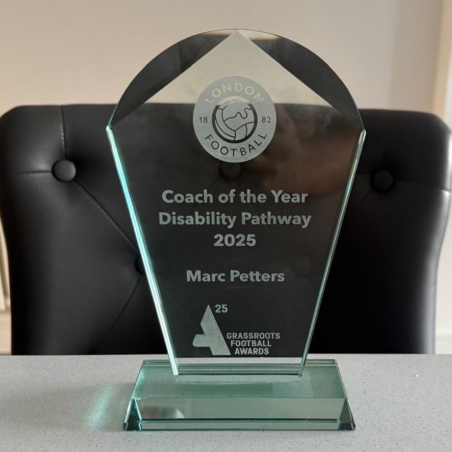 🏆 | DISABILITY PATHWAY AWARD

Last week saw our Development Team Manager, <a href="/marcpetters/">Marc Petters</a> received his Coach of the Year Disability Pathway Award.

A huge congratulations to Marc on this award, and we are all very proud of the work he does for the local area.

#UpTheDockers