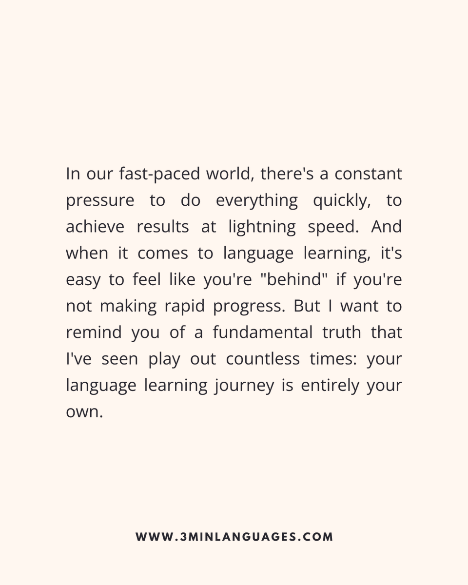 3MLanguages's tweet image. Your timeline is yours.
 Show up daily; that’s the win.
 👉 Start your path: 3minlanguages.com

#3MinuteLanguages #StudyIn3 #LanguageLearning #MicroLearning #Consistency #LearnFrench #LearnSpanish #LearnGerman #LearnItalian #LearnPortuguese