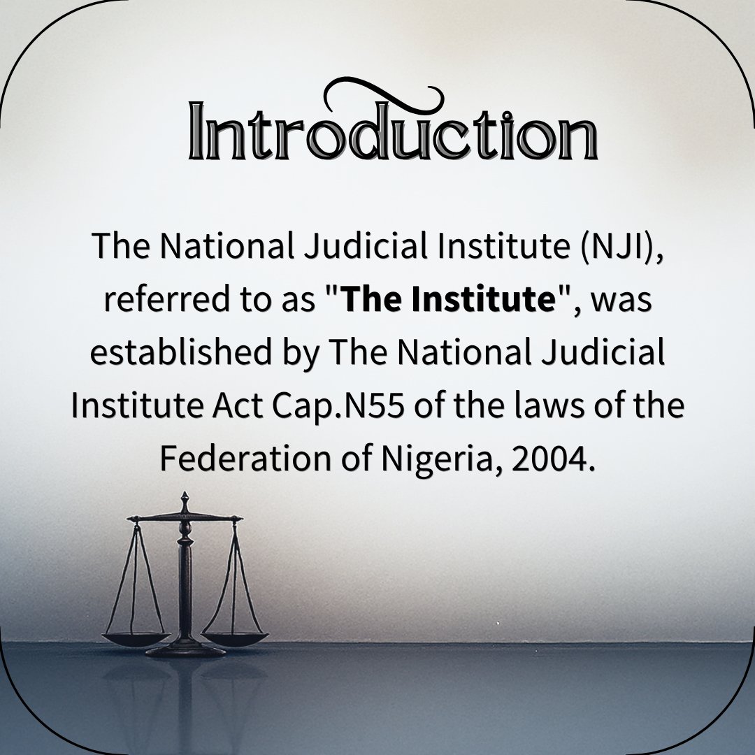 NJI_Nigeria's tweet photo. This is the National Judicial Institute (NJI)
A thread!
Stay connected for updates, insights, and impactful judicial learning! ⚖️
#NJI #NationalJudicialInstitute #JudicialEducation #JudicialTraining #RuleOfLaw #JusticeInNigeria #LegalDevelopment #CourtExcellence https://t.co/JUIEeV6YiW