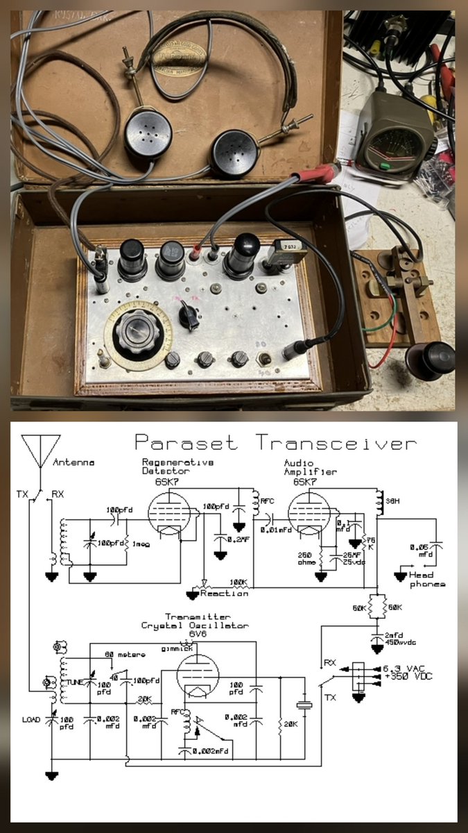 The Whaddon Mk VII (Mark 7), also known as Paraset, CW-only clandestine transceiver or spy radio set, for the 40 and 80 metre radio bands.
Developed by Britain’s Secret Intelligence Service (MI6) during World War II, it was used by field agents operating..
whatsapp.com/channel/0029Va…
