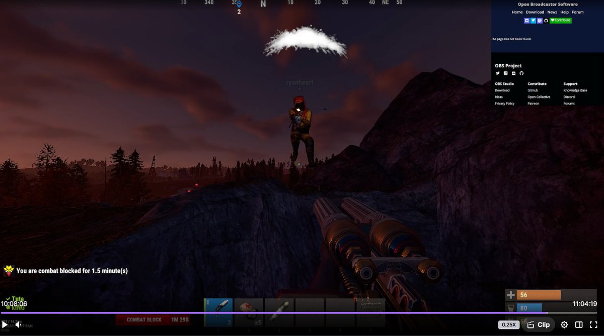 Esto es RUST loveintheair noooo?? headshot in the air miralo este jugador de rust volandoy llego directo a mi posi.. xd