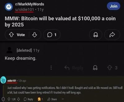 🟠BTC-ARCHIVE: "Previsione Bitcoin: 100.000 dollari entro il 2025 e 1 milione entro il 2030"