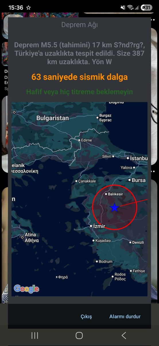 #deprem uyarisi #KayZer