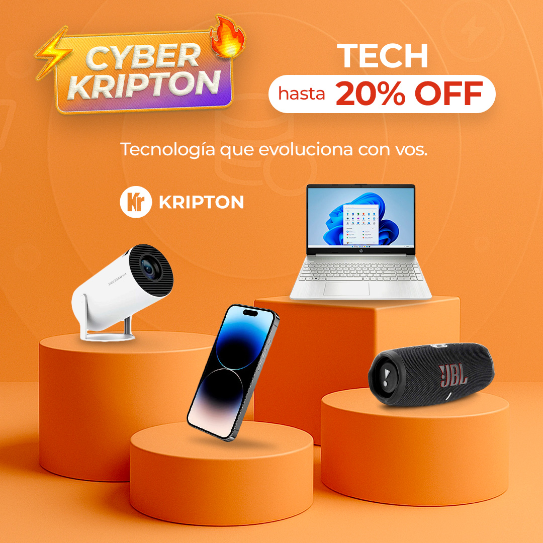 kripton_la's tweet image. 💻📱🎧
Tu setup soñando con un upgrade.
Cyber Kripton te lo cumple: tecnología hasta 20% OFF.
Porque en Kripton, la evolución no se pausa. ⚡
#CyberKripton #TechWeek