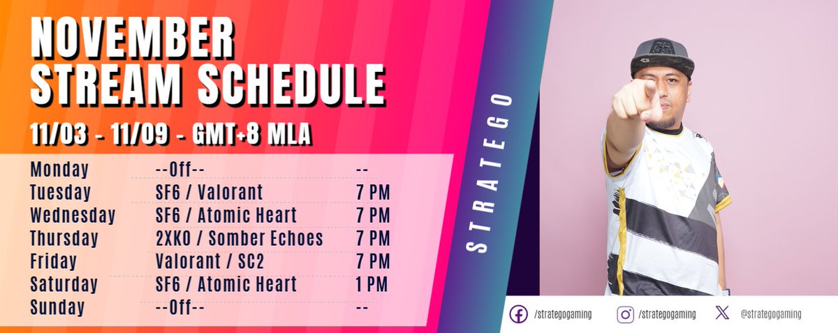 SCHEDULE DROP!

AWESOME WEEK FOR US STRATEBROS!
Come see me live at Twitch!

twitch.tv/strategogaming

#streamer 
#streaming 
#streamercommunity