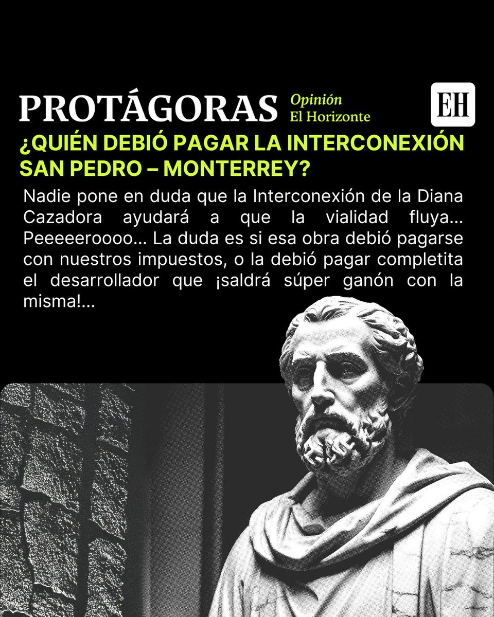 ElHorizontemx's tweet image. 🏛️Nadie pone en duda que la #Interconexión de la Diana Cazadora ayudará a que la vialidad fluya… Peeeeeroooo…

La duda es si esa obra debió pagarse con nuestros #impuestos, o la debió pagar completita el desarrollador que ¡saldrá súper ganón con la misma!…

Ahí le va, estimado…