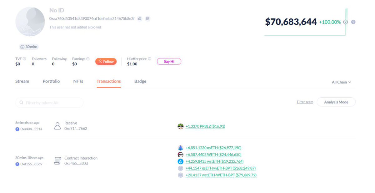 0xnewsArab's tweet photo. تطبيق Balancer لل DEFI تعرض لعملية سرقة او قرصنة تتسبب في خسارة تتخطى ال 128 مليون دولار
مخاطر سرقات ال DEFI قد تتسبب في دخولنا في Bearmarket جديد https://t.co/u9UHfnTESy