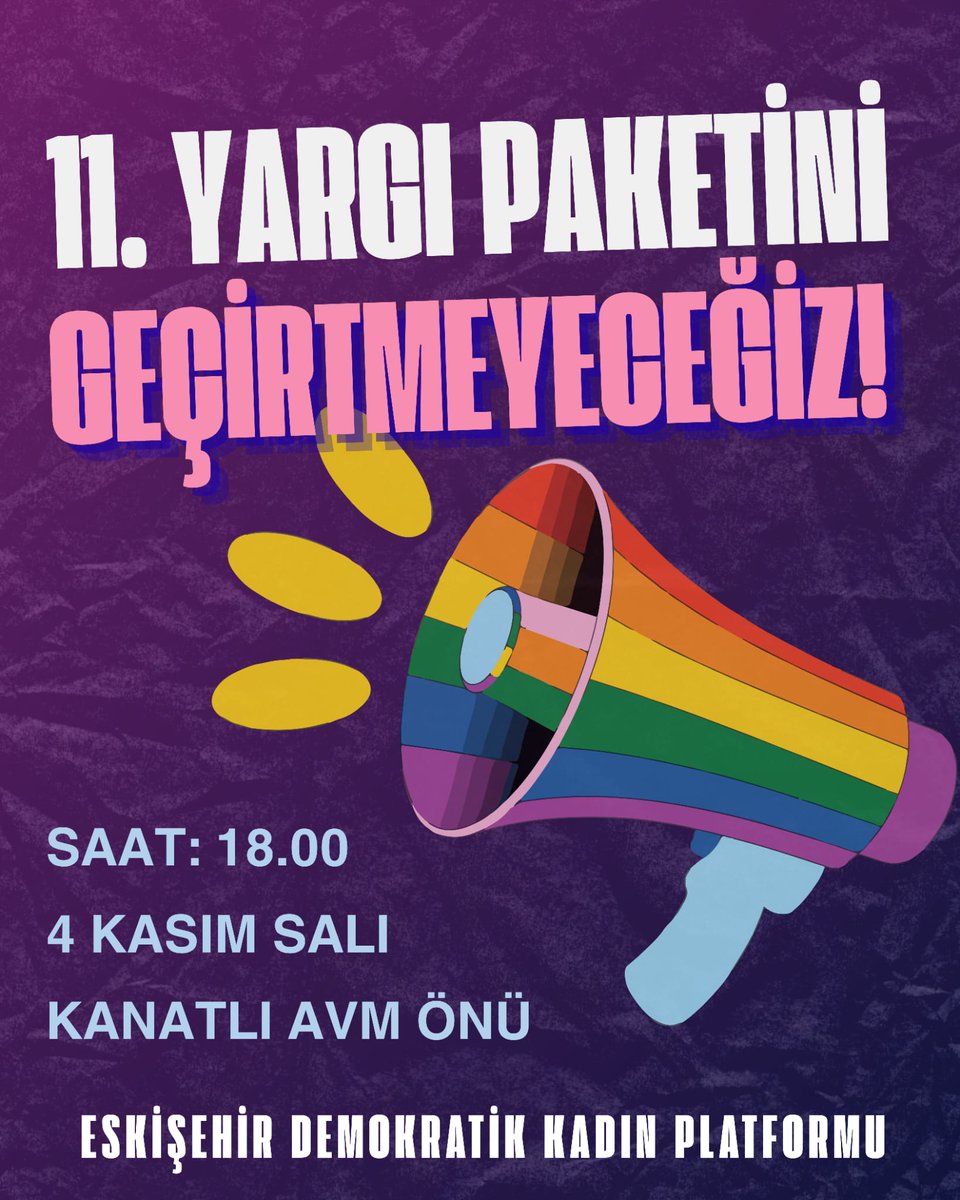esk_kadin's tweet photo. 11. Yargı Paketine karşı ses yükseltiyoruz! Basın açıklamasında buluşuyoruz 👇 https://t.co/5sd4awAxiU