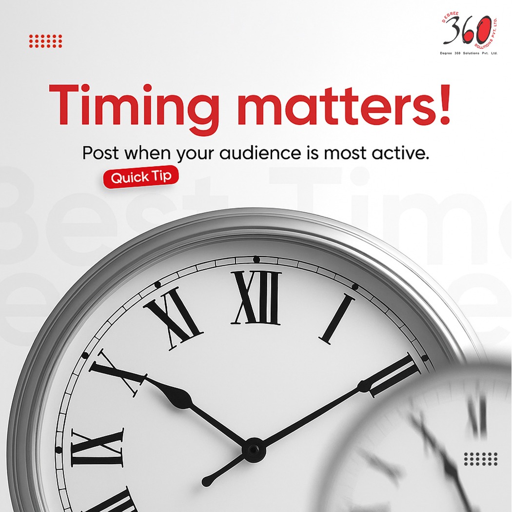 degree360solns's tweet image. Timing is everything ⏰

Post the right thing, at the right time, every day and stay memorable.

#BusinessGrowth #DigitalMarketing #SmartSolutions #360DegreeSolutions