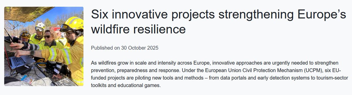 Thank you #UCPKN <a href="/eu_echo/">EU Civil Protection & Humanitarian Aid 🇪🇺</a> for including <a href="/FIREPRIME_EU/">FIREPRIME</a> 😊
👉…rotection-knowledge-network.europa.eu/stories/six-in…