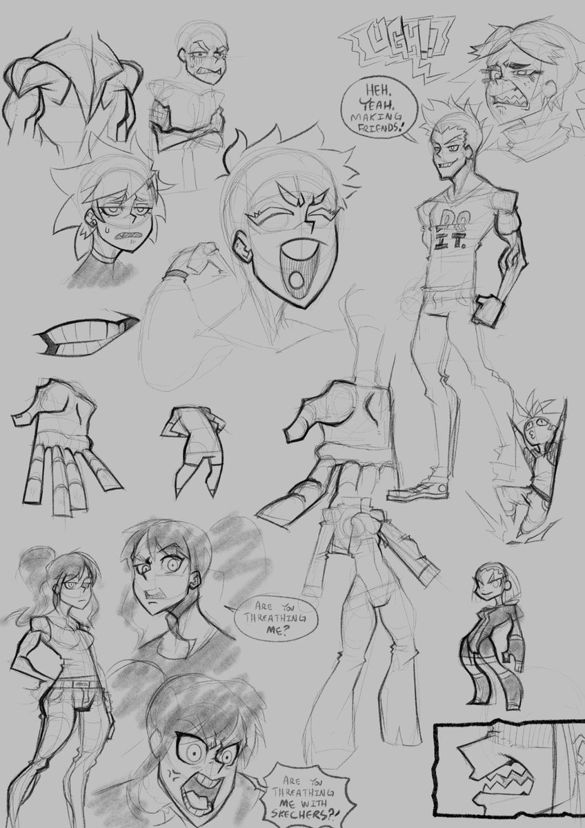 jetmonkeyarts's tweet image. 3 Oldie Sketchies