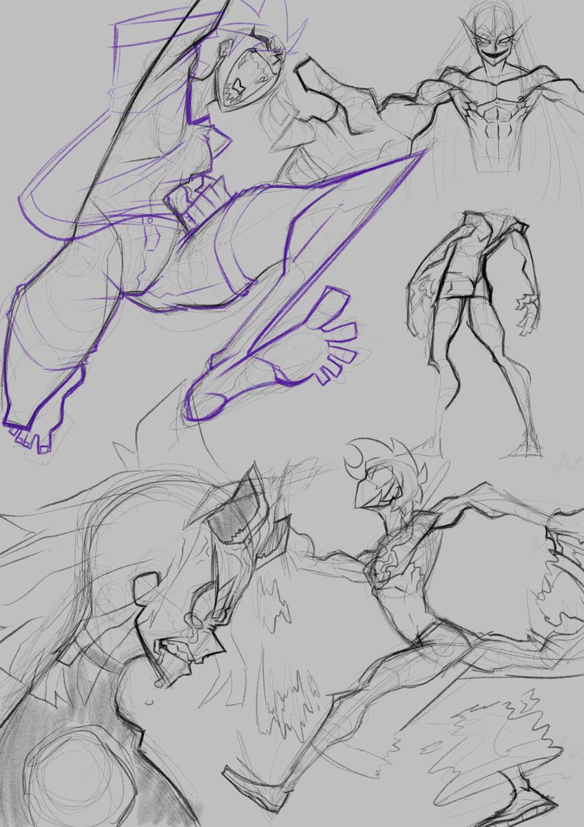 jetmonkeyarts's tweet image. 3 Oldie Sketchies