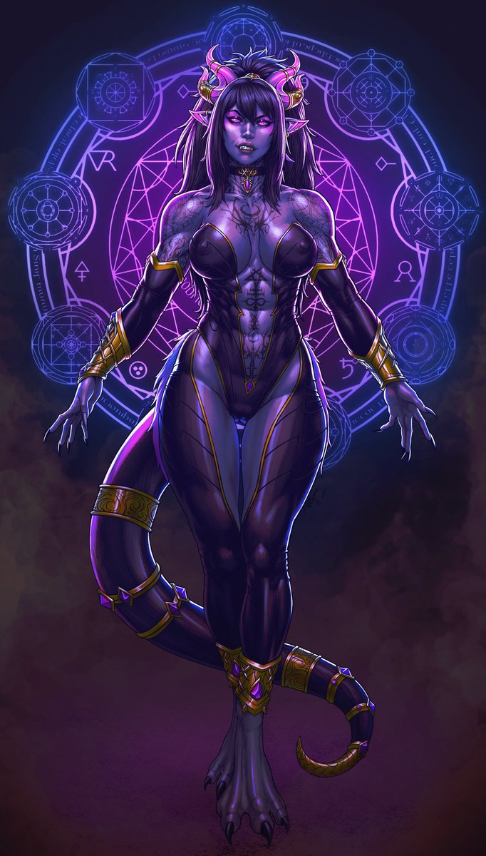 Infernal beauty commission art (no tag again)
Thank you❤️‍🔥
#commissionart #artshare #fantasyart