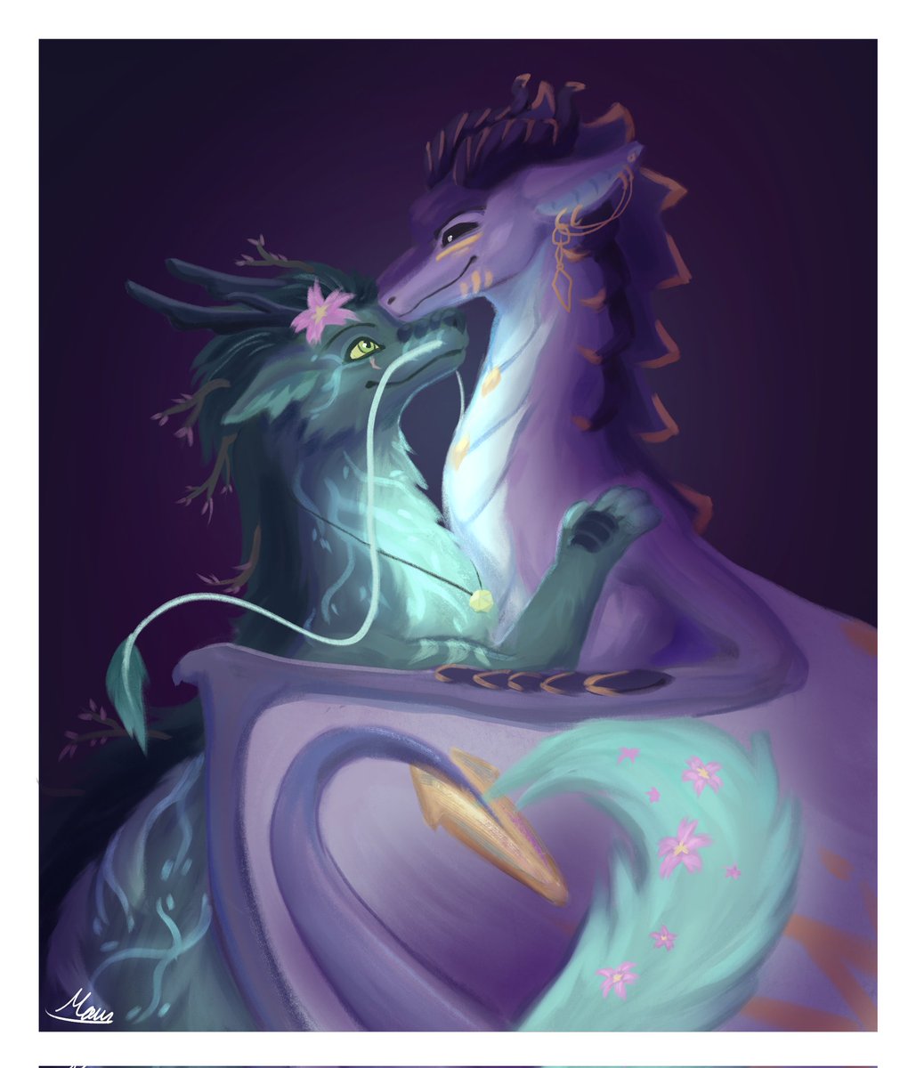 Another dragón comission!!!!