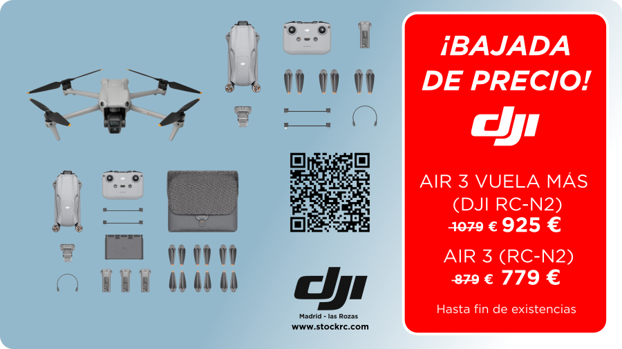 stockrc's tweet image. ¡Bajamos los precios en productos DJI!
En drones, estabilizadores, micrófonos, estaciones de carga...
stockrc.com
#djimadrid #djimadridlasrozas #stockrc #ofertadji #ofertas #dji #djiair3 #djimic #djimic2 #djiosmomobile7 #djipower500
