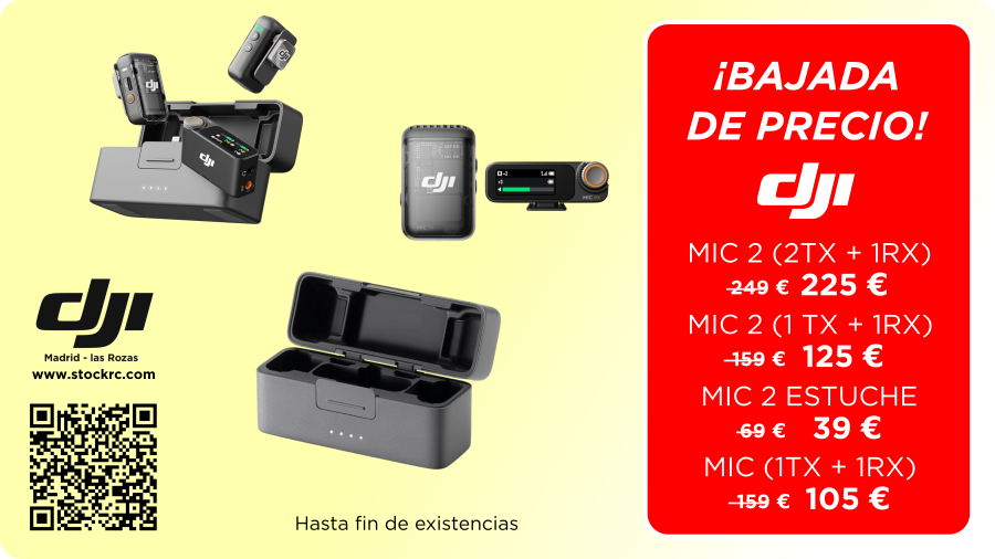 stockrc's tweet image. ¡Bajamos los precios en productos DJI!
En drones, estabilizadores, micrófonos, estaciones de carga...
stockrc.com
#djimadrid #djimadridlasrozas #stockrc #ofertadji #ofertas #dji #djiair3 #djimic #djimic2 #djiosmomobile7 #djipower500