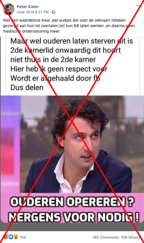 DDog1197558's tweet image. Jesse Klaver: ouderen laten opereren is nergens voor nodig. Zonde van het geld.