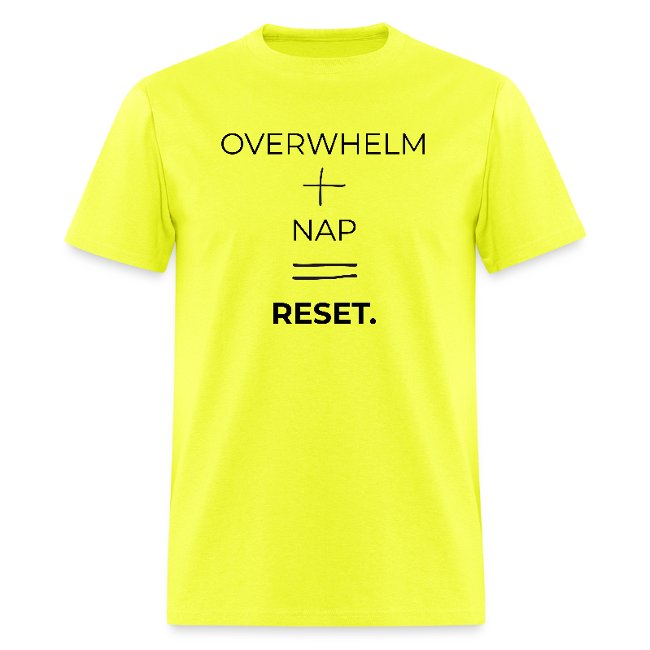 CicanArt's tweet image. Is this the only math we truly need in 2025? 🤯 OVERWHELM + NAP = RESET. Your entire mood is now a formula. Drop a 📷 if you agree!  #MentalHealthMatters #SelfCare #AnxietyHumor #Relatable #EmotionMath #Trending #tshirt