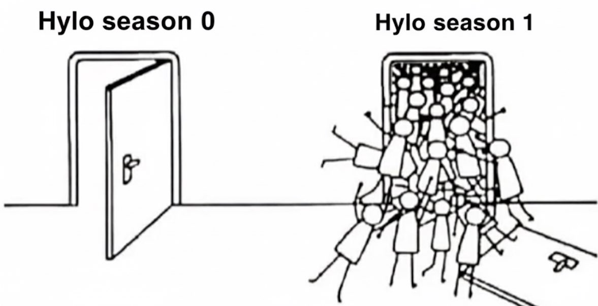 Pacsols's tweet photo. The end of Season 0 is coming fast on @hylo_so ⚡

If you want to join before the next wave of degens hits now’s the time 👀

Use my code to get in early: A3FKPP https://t.co/HpMFd1REzE