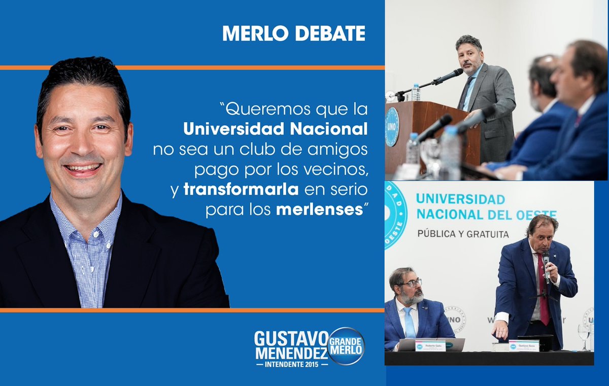 Gustavo "Lagarto" Soos asumió como Rector de la Universidad Nacional del Oeste. Soos es la mano derecha de Menéndez y es amigo de la infancia del intendente de Merlo. Lo curioso es que su promesa de campaña en el 2015 fue de que "la Universidad dejara de ser un club de amigos".