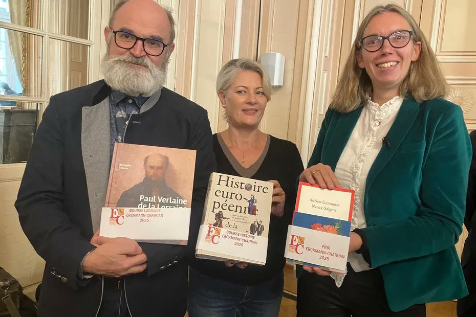"Goncourt lorrain" : Adrien Genoudet lauréat du prix Erckmann-Chatrian pour son livre "Nancy-Saïgon" france3-regions.franceinfo.fr/grand-est/meur…
