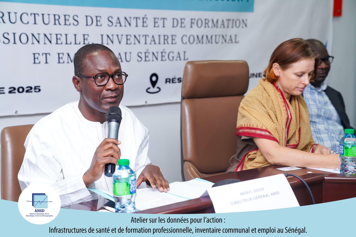 statsenegal's tweet image. Atelier de restitution ce 31/10/2025 sur l’inventaire communal &amp;amp; la cartographie des centres de formation et structures de santé.
Présidé par Dr Abdou DIOUF, avec l’Ambassadrice du Luxembourg &amp;amp; le LISER.
Des données clés pour une meilleure planification au Sénégal.
#ANSD #MEPC