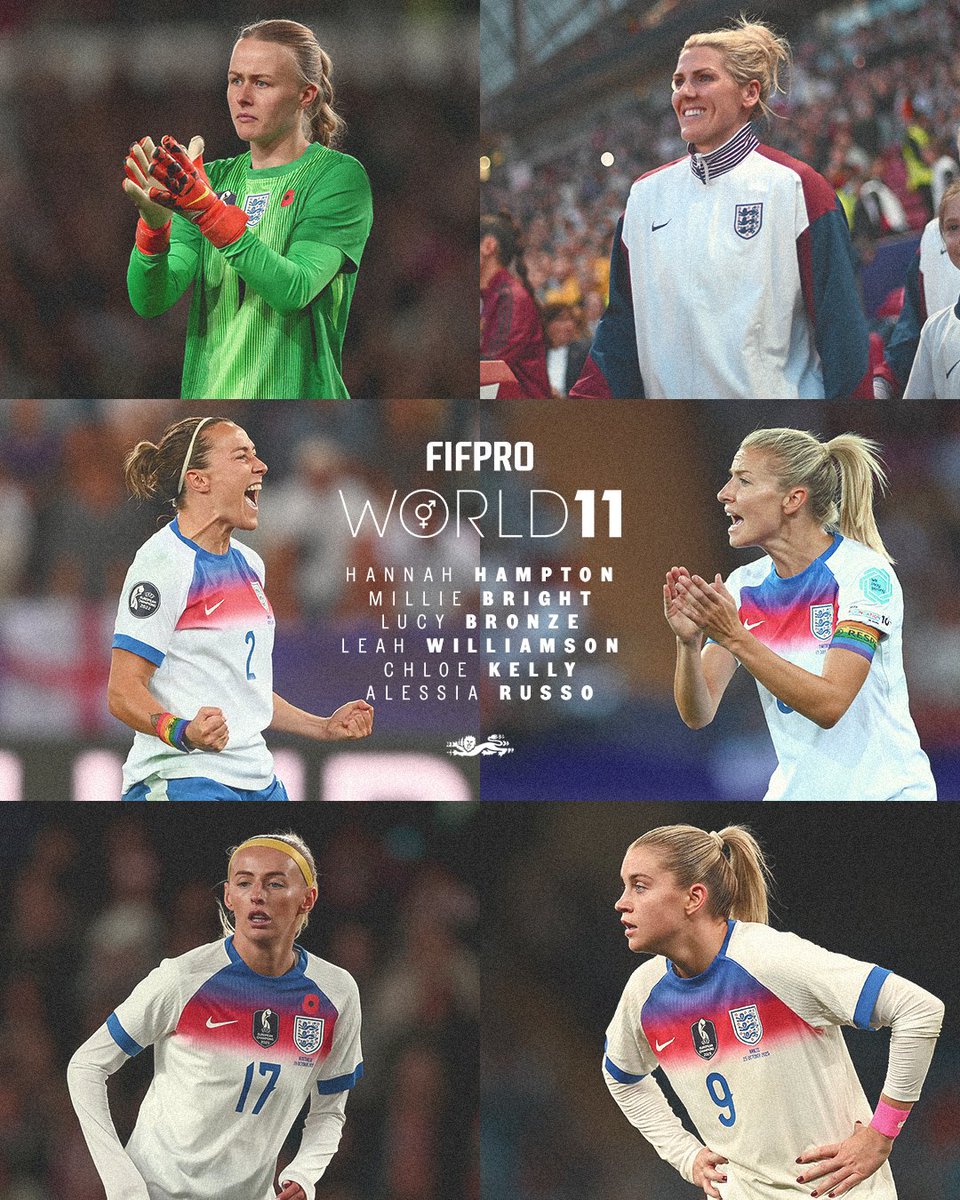 Introducing the #Lionesses named in the 2025 FIFPRO Women’s #World11 🏴󠁧󠁢󠁥󠁮󠁧󠁿

Congratulations to you all! 👏