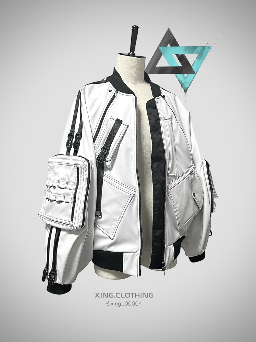 ◣◥◣◥ 着れば全て持ち運べる ◣◥◣◥

1着で完結する撥水ジャケット作りました
大小ポケット23個、ノートPCも収納可能
フードは着脱式

デザインフェスタVol.62
【出展日】　11/15-16 両日(10:00-18:00)
【出展名】　XING .CLOTHING
【ブース番号】　西館4階 K-231,232(暗いエリア)
#デザフェス62