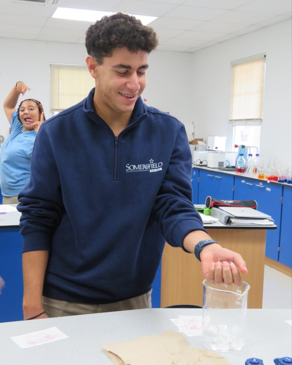 MySomersfield's tweet image. #SomersfieldAcademy #DP2 students explored the science behind the Fortune Teller Miracle Fish! Movements that seem magical? Just chemistry! The fish’s polymer reacts to moisture, bending and curling in a hands-on investigation. #IB #STEM
