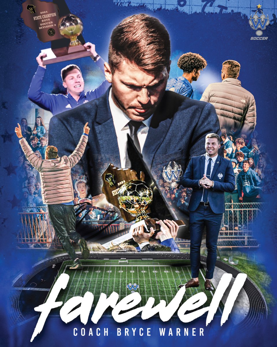 After 8 seasons, Coach Warner is stepping down. Under his leadership, West won SDW’s 1st-ever soccer state title, made 3 straight state trips, earned its 1st national ranking, won 5 straight regional titles, were 2023 Conference Champs, and he was the 2024 D2 Coach of the Year.