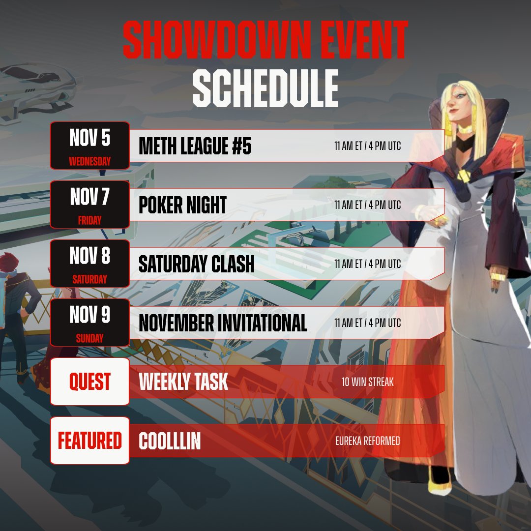 Showdown weekly schedule!

New month, it's a fresh start.

Make your own luck 🍀
