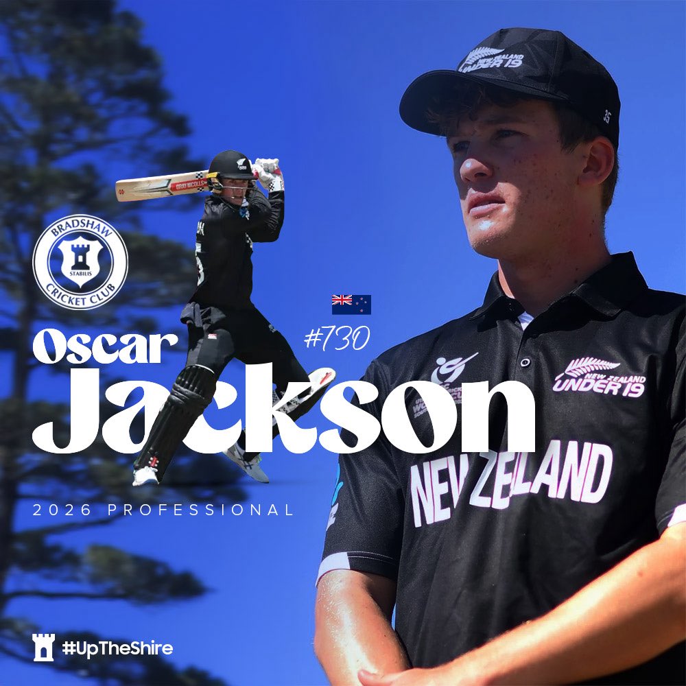 📣✍️ CLUB PROFESSIONAL 2026 🇳🇿🥝

Welcome to the Rigbys, Oscar!👊

We are delighted to announce the signing of Oscar Jackson as our professional for the 2026 campaign!

Oscar currently playing for Wellington, is a powerful all rounder with a wealth of experience at a young age,