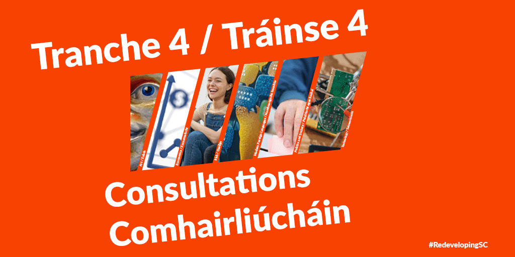 We are consulting on the Background Paper and Brief for Leaving Certificate Tranche 4 subjects:
🖌️Art
💰Economics
☘️Gaeilge
🗣️Modern Foreign Languages
🏙️Politics and Society
🤖Technology

The public consultation on the Background Paper and Brief is open between 1 October and 12